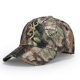 thumbnail image 2 of Camouflage Baseball Cap for Men, Outdoor Fishing Hat with Embroidery,adjustable,khaki deer  head logo, 2 of 11