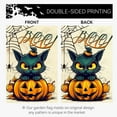 thumbnail image 5 of Halloween Garden Flags Black Cat Boo Yard Flag Scary Pumpkin Vertical Garden Flags Spiders Web Holiday Yard Banner 12x18 Inch Double Sided for Outside Decoration, 5 of 6