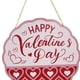 thumbnail image 3 of Letrero colgante de madera para el Día de San Valentín, decoración para ventana de compromiso Redondo, 3 of 9