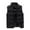 Black_011, variant on Mens Puffer Vest Quilted Outerwear Fall Winter Outdoor Fashion Warm Down Puffy Vests Lightweight Casual Padded Collar Packable Jacket Blue 2XL