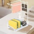 thumbnail image 1 of Kitchen Rag Rack Drains Rack Sponge Towel Rack No Punch Hanging Dishcloth Storage Rack Suitable For Storage Places Such As Kitchen Bathroom, 1 of 6