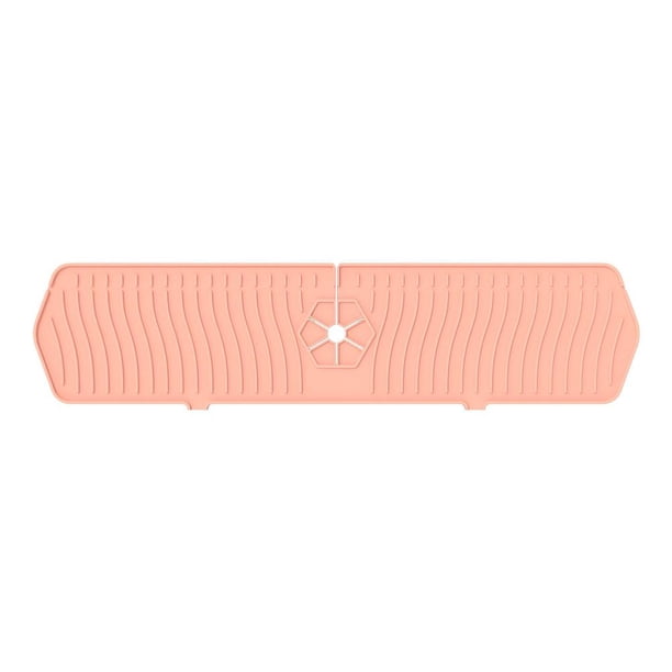 Tapón de drenaje absorbente para grifo de silicona, protector contra salpicaduras, colector de agua (rosa) Likrtyny Para estrenar