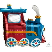 25 inch Choo Choo Train Foil Mylar Balloon - Party Supplies Decorations