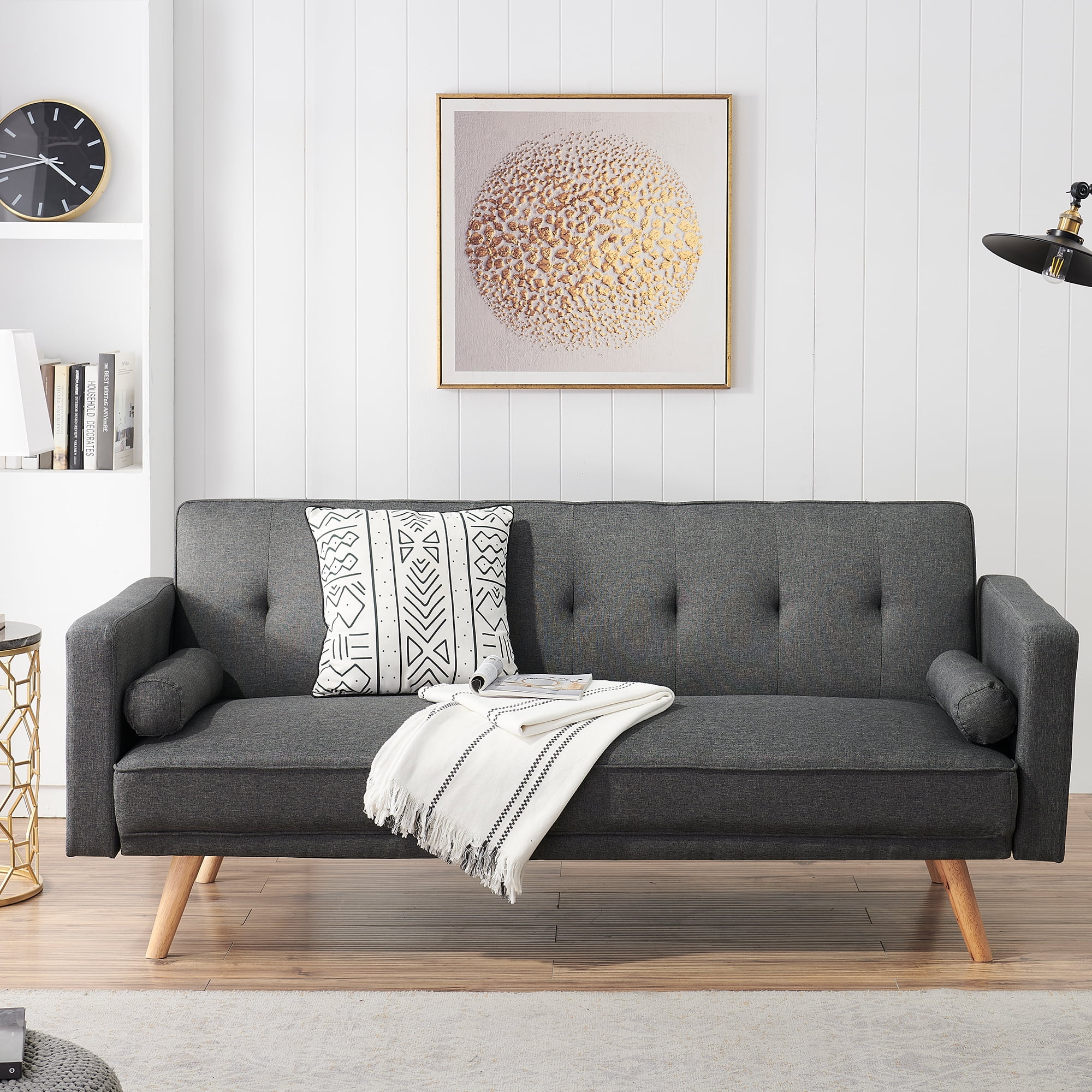 Modern Variable Bed Sofa, Convertible Futon Sofa Bed with Adjustable ...