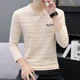 thumbnail image 3 of Camisetas para hombre, ropa ajustada para hombre, camisetas ajustadas con estampado gráfico, cuello en V, ropa de calle con citas, original, invierno, otoño, coreano, talla S, 3 of 4