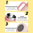 thumbnail image 4 of 24oz Fountain Tumbler Kids, Stainless Steel Whale Fountain Tumbler with Handle, Two Lids, Spill-Proof, Dishwasher Safe, Water Fountain Tumblerfor Kids, Toddler, Children (Pink), 4 of 4