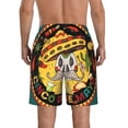 thumbnail image 3 of Mens Swimming Shorts Swimwear Mexican Skull In Sombrero Men Trunks Swimsuit Beach Wear Boardshorts, 3 of 6