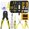 thumbnail image 1 of Handskit RJ45 RJ11 RJ12  Repairing Plier Tool Kit with Cable Tester Spring Clamp Crimping Tool Crimping Pliers, 1 of 7