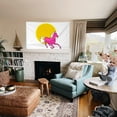 thumbnail image 4 of Bayyon Running Pink Horse in Sun Flag Banner with Grommets 3x5Feet Man cave Decor, 4 of 6