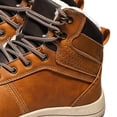thumbnail image 2 of Botas Cuero de PU Cómodo Hombre Invierno cálido para viajes al aire libre (40) Marrón claro Marrón Likrtyny Tenis De Mujer Tenis De Hombre, 2 of 7