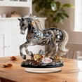 thumbnail image 5 of 2026 Year Of The Horse Acrylic Desktop Ornament With 2D Flat Art Design For Home Office Decoration, 5 of 7