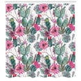 thumbnail image 3 of Ambesonne Cactus Shower Curtain, Spring Blooms Boho Style, 69"Wx84"L, Multicolor, 3 of 3