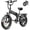 Black, variant on YareYi X-Hunter 750W Rated Electric Bike for Adults, 28 MPH Folding Ebike with 48V 13Ah Removable Battery, 70-Mile Range, 20" Fat Tire Full Suspension E Bike, 7-Speed, Black