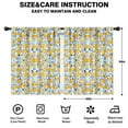 thumbnail image 2 of Blackout Kids Curtains,Yellow Lemon Fruit Leaves Blue Pattern Childrens Insulated Curtains Set Of 2,Bedroom Essentials,Toddler Room Decor 42"x54", 2 of 5