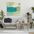 thumbnail image 3 of Stupell Industries Green & Blue Abstraction Abstract Painting Gallery Wrapped Canvas Art Print Wall Art, 36 x 36, 3 of 8
