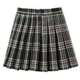 thumbnail image 4 of ZXLBBD Women's Skirts Plaid High Waisted Pleated Fashion A Line Mini Skirt Casual Outdoor Versatile Daily Wear, 4 of 4