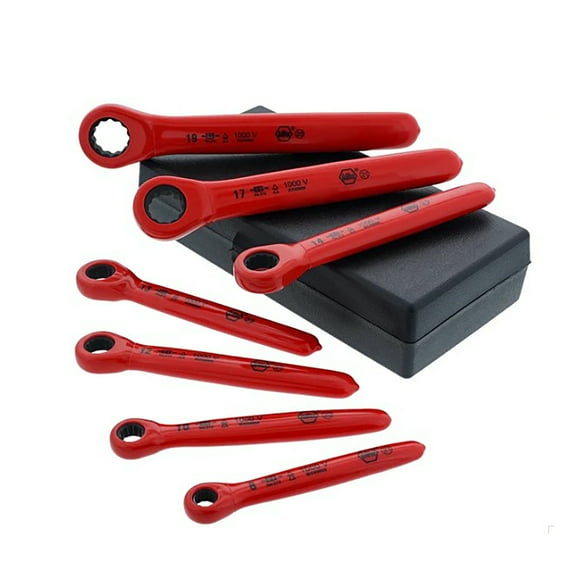 Wiha Ratcheting Wrench Set,Combination 21290