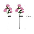 thumbnail image 3 of IPEWLEX Solar Garden Lights - Unique Swaying Design, 4-Head Floral & Butterfly Decorative Lights for Outdoor Use (2 Pack), 3 of 6