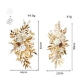 thumbnail image 3 of perfeclan 2 Pieces Artificial Floral Swag Backdrop Welcome Sign Decor Centerpiece Garland Wedding Arch Wreath for Window Home Farmhouse Gold, 3 of 9