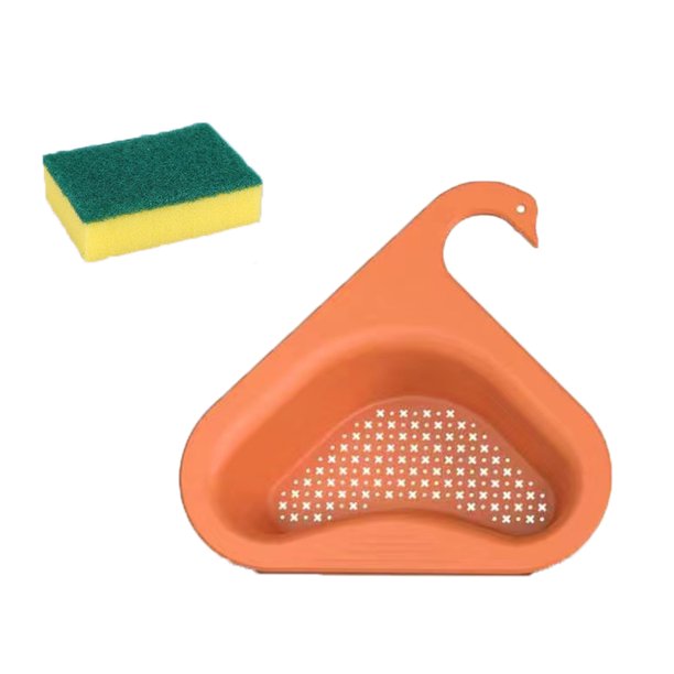Swan Shape Sink Baskets Set Multifunctional Corner Kitchen Sink