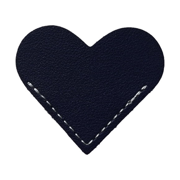 Oficina y papelería Marcador de cuero vintage con forma de corazón, marcapáginas de cuero con forma de corazón, marcapáginas de cuero con forma de corazón