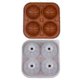 thumbnail image 1 of Basketball Ice Cube Mold, Basketball Shape Ice Cube Tray, Silicone Sphere Ice Mold Make 4 Large Ice Balls for Chilling Whiskey Cocktails Drinks, 1 of 5