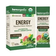 BareOrganics Energy Blend Superfood Water Mix Packets, 5 Ct