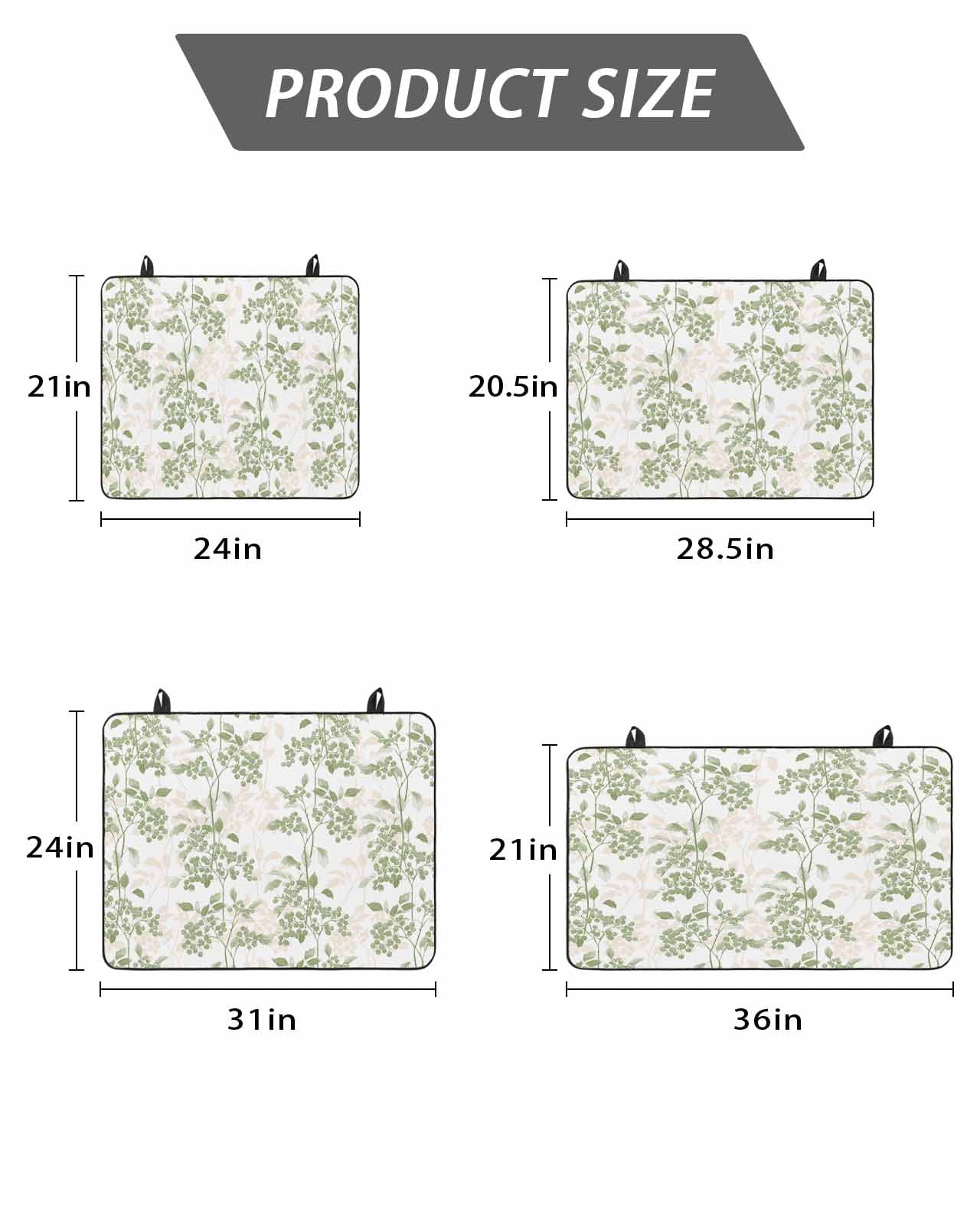 Stove Top Covers for Electric Stove, Sage Green Fruit Glass Stovetop Cover Protector, Vintage Plant Nature Botanical Flower Induction Cooktop Protector Oven Mat for Kitchen Countertop 24"x21"
