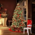thumbnail image 4 of Funda para silla con gorro de Papá Noel, para cocina, comedor, sillas, Navidad, fiesta, decoraciones festivas, regalos, 4 of 5