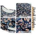 thumbnail image 5 of Fantaslook Womens Plus Size Tops Tunic Short Sleeve Shirts Floral Blouses Loose Summer Tops, 5 of 5