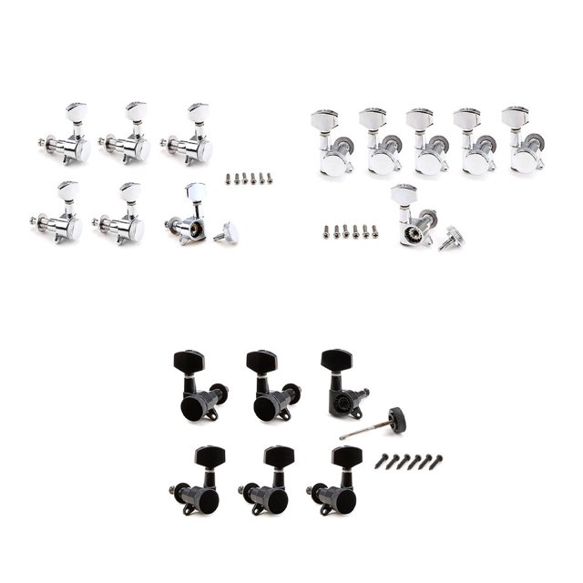 Guitar Tuning Pegs Locking Machine Heads Tuners Alloy Musical Instrument Parts Knobs Classical Acoustic Beginners Musical Electric Guitars Supply type1