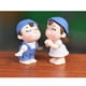 thumbnail image 2 of Mini Pareja Niños Niñas Bonsai perfecl DIY Craft Fairy Garden Decoración azul, 2 of 7