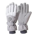 thumbnail image 2 of Winter Gloves for Women Reflective Zipper Thick Warm Windproof Cycling Driving Car Skiing Outdoor, 2 of 2