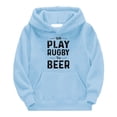 thumbnail image 2 of Gibobby Sudadera con capucha para adolescentes al fútbol americano, regalo deportivo, jugador de Rugby Vintage, deportes Retro, de Rugby para niños y niñ(Azul, 13-14 Años), 2 of 3