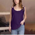 thumbnail image 2 of Ruimatai Women's Tank Tops Casual Round Neck Solid Color Sleeveless Shirt Comfortable Summer Fashion Tops 2024, 2 of 6
