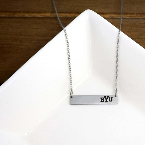 Fan Frenzy Gifts BYU Cougars Officially Licensed Bar Necklace