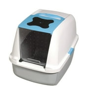 Catit Hooded Cat Litter Pan, Blue