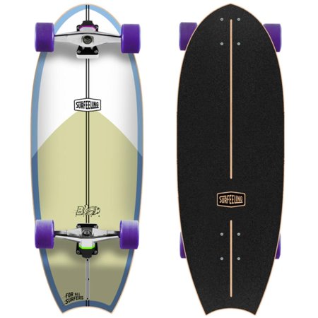 Surfeeling USA Blowfish Surf Style Carving Skateboard with 70mm Dia. Wheels - Blue price history on PriceWatchPro