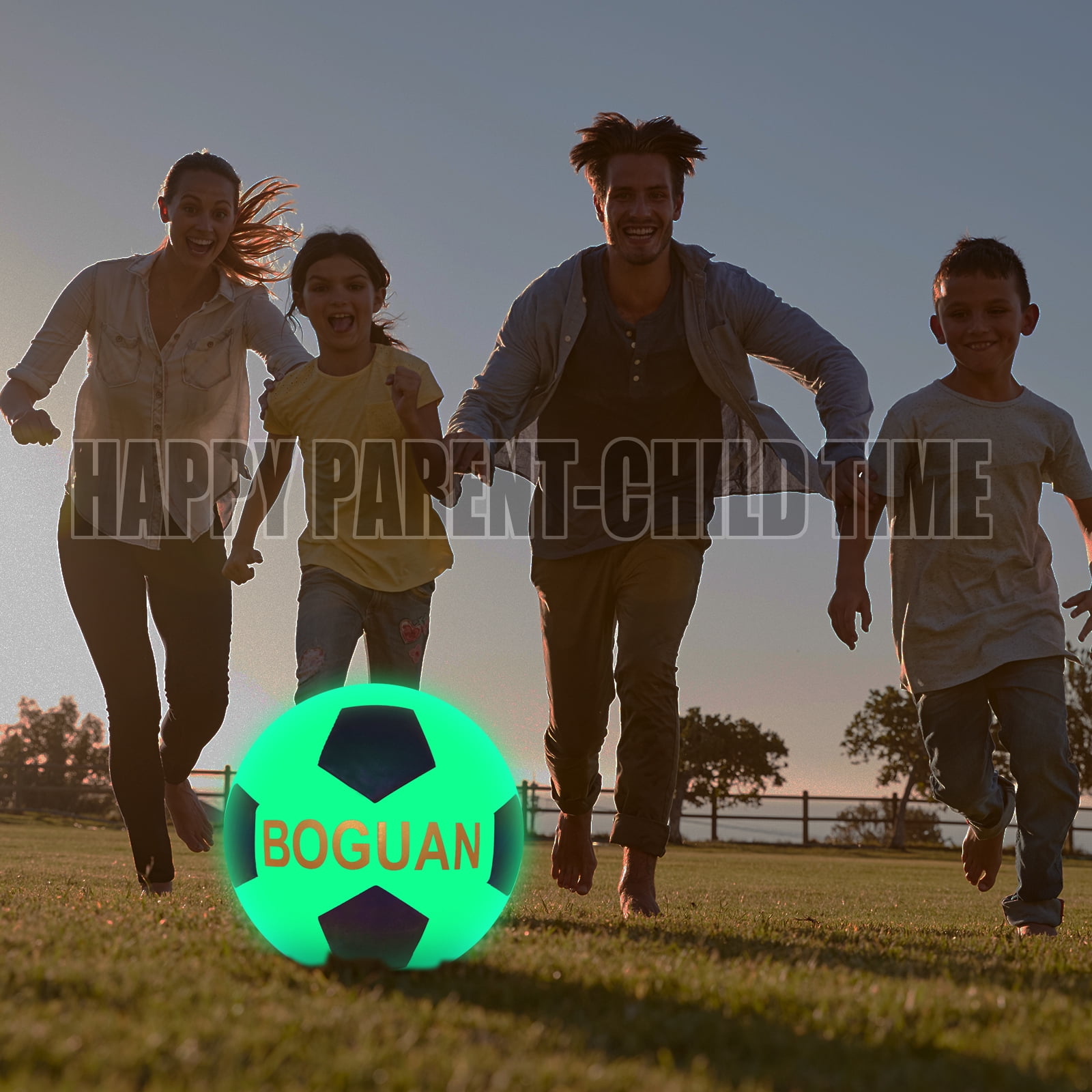 Glow in The Dark Soccer Ball Size 5 -Extra Pump and Needles - Holographic Reflective Balls Perfect Gift Choice for Men,Women,Adults,Teen Boy and Gilrs-Indoor/Outdoor Training