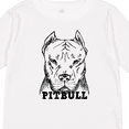 thumbnail image 4 of Inktastic Pitbull Sketch Portrait with Dog Breed Name Boys or Girls Long Sleeve Toddler T-Shirt, 4 of 5
