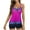 Pink, variant on Akafmk Tankini Swimsuits for Women Loose Fitting Floral Printed Swim Tops with High Waisted Boyshorts Two Piece Bathing Suits Comfortable Athletic Swimwear, Sizes S-5XL