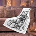 thumbnail image 6 of Cheerful French Bulldog Christmas Festive Holiday Dog, Festive Pet Portrait Pattern, Warm Flannel Blanket for Living Room and Bedroom, Dog Lovers Christmas Gift, Pet Lover Home Decor, 6 of 9