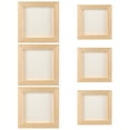 thumbnail image 4 of 6 uds marco en blanco de arcilla DIY marcos de fotos de madera pequeño marco de pintura sin terminar, 4 of 5