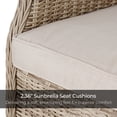 thumbnail image 6 of Grand Patio High-Back Dining Chairs with All-Weather Wicker with 5.5'' Cushion, Sunbrella® Fabric, Full Aluminum Fram, Set of 2, 6 of 7