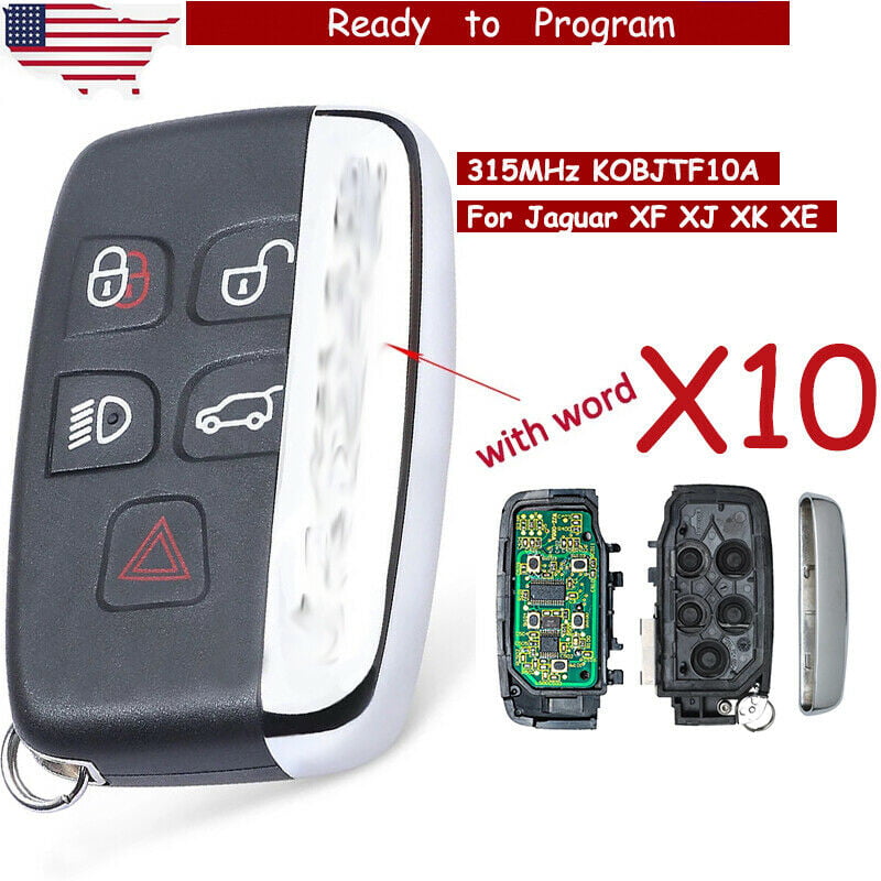 Jaguar Smart Key Remote Replacement Bottom Case Backing with Battery for XK XF 
