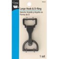 thumbnail image 1 of Dritz 729-33 Large Hook & D-Ring 1 Set, Gunmetal, 1 of 1