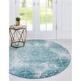 thumbnail image 1 of Unique Loom 3147018 5 x 5 ft. Grand Sofia Round Rug, Turquoise, 1 of 5