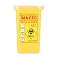 thumbnail image 3 of Tattoo Medical Plastic Sharps Container Biohazard Needle Disposal 1L Size Waste Box Yellow, 3 of 8