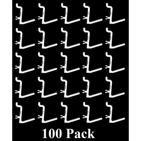 

Peg Board Hook Kit Garage Tool Storage Pegboard 100 pieces L Hook Style