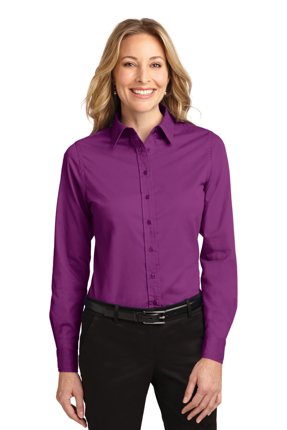 port authority ladies long sleeve easy care shirt l608